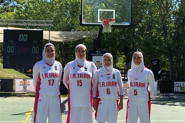 Iráni női csapat Amszterdamban