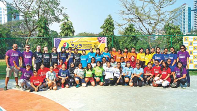 Nőnapi 3×3 kosárlabda bajnokság Bangladesben